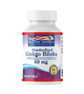 Ginkgo Biloba 60 mg Extracto de Ginkgo Biloba 100 Softgels Healthy America