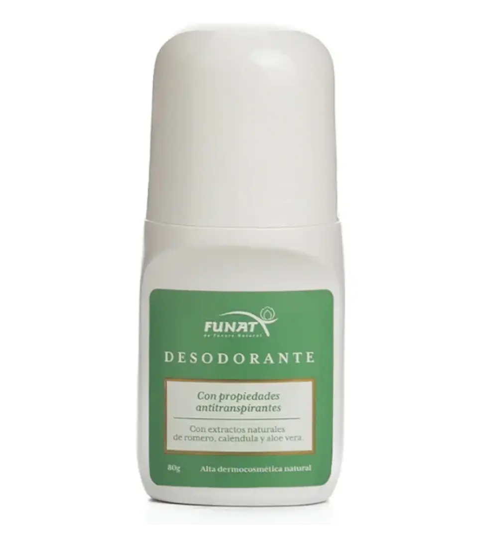 Desodorante Roll On 80 g Funat – Antitranspirante con Caléndula, Romero y Aloe Vera