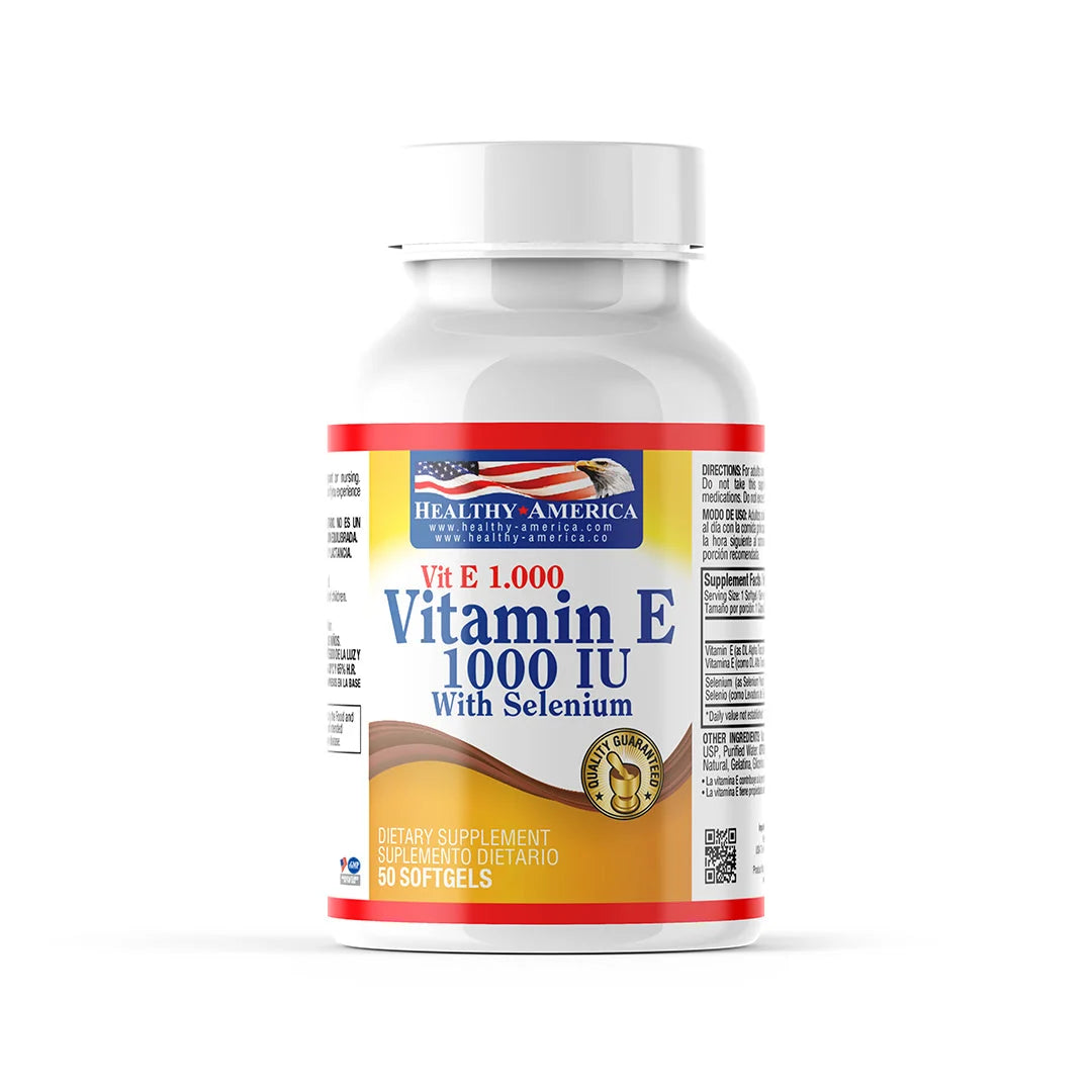 Vitamin E 1000 IU 50 Softgels – Healthy America