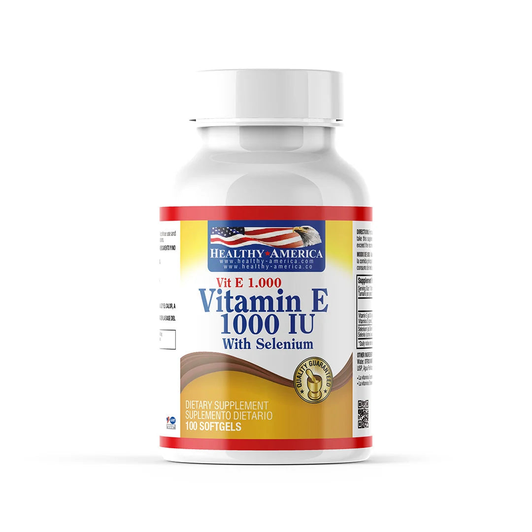 Vitamina E 1000 UI 100 Softgels – Healthy America