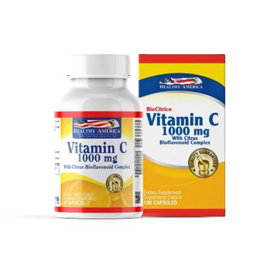 Vitamin C 1000 mg 100 Cápsulas – Healthy America