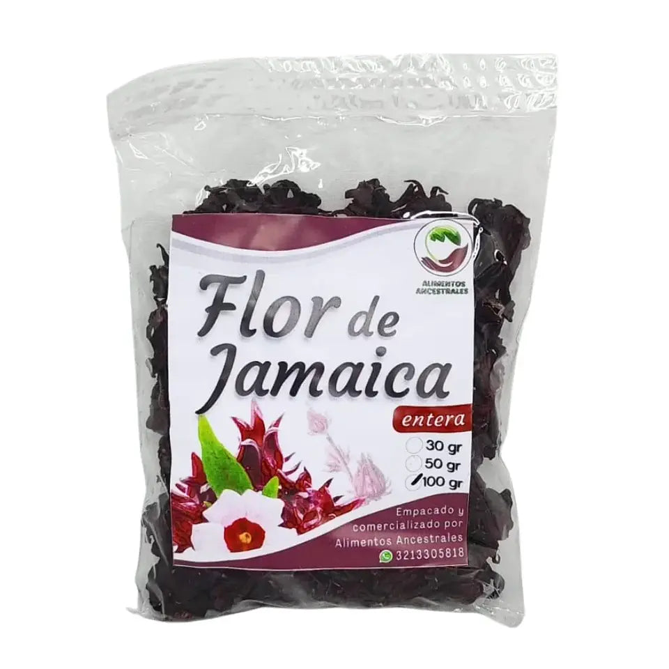 Flor de Jamaica 100 g Zoi – Ingrediente Natural para Infusiones
