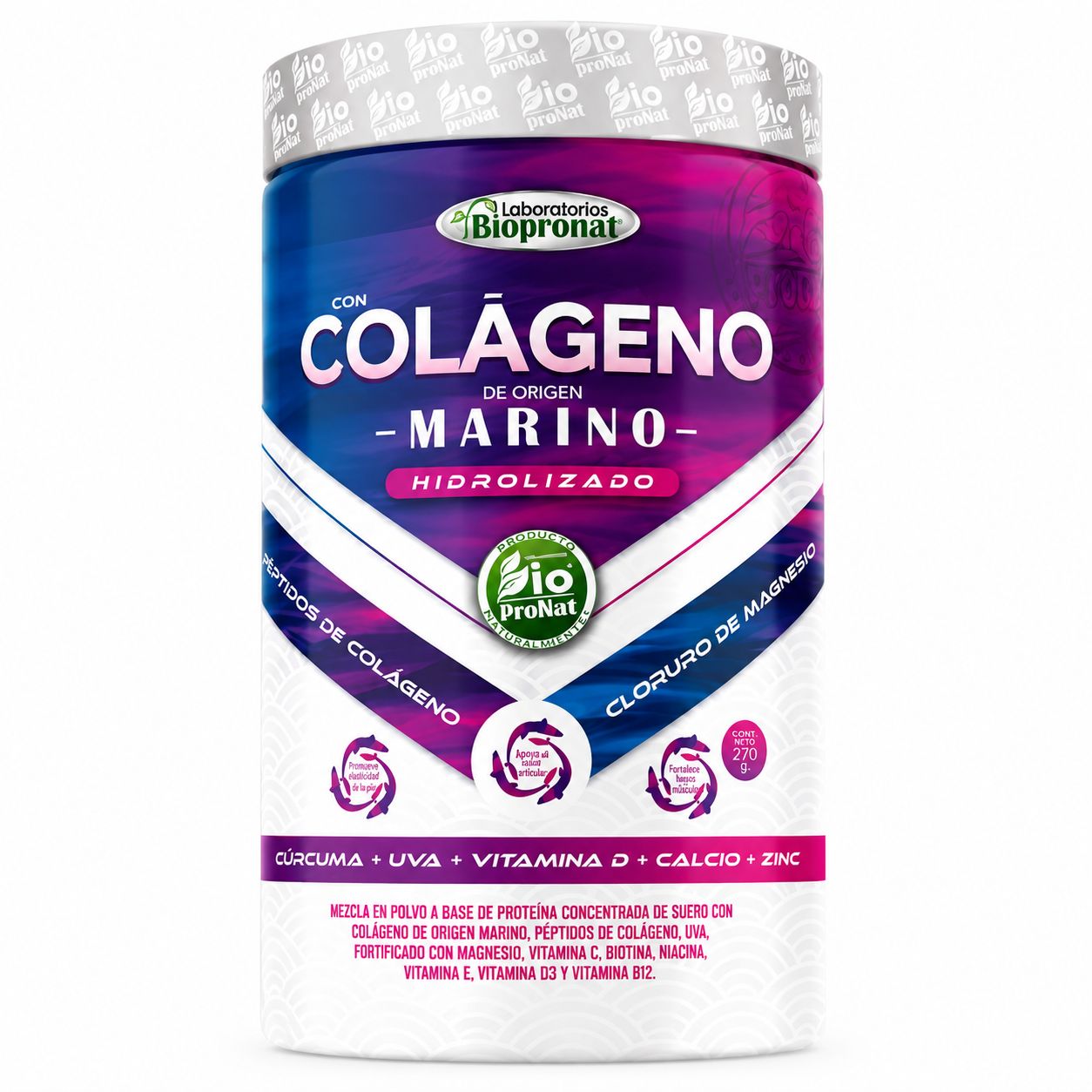 Colágeno Marino Hidrolizado en Polvo Bipronat