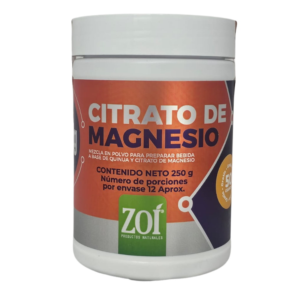 Citrato de Magnesio 250 g Zoi Suplemento Mineral