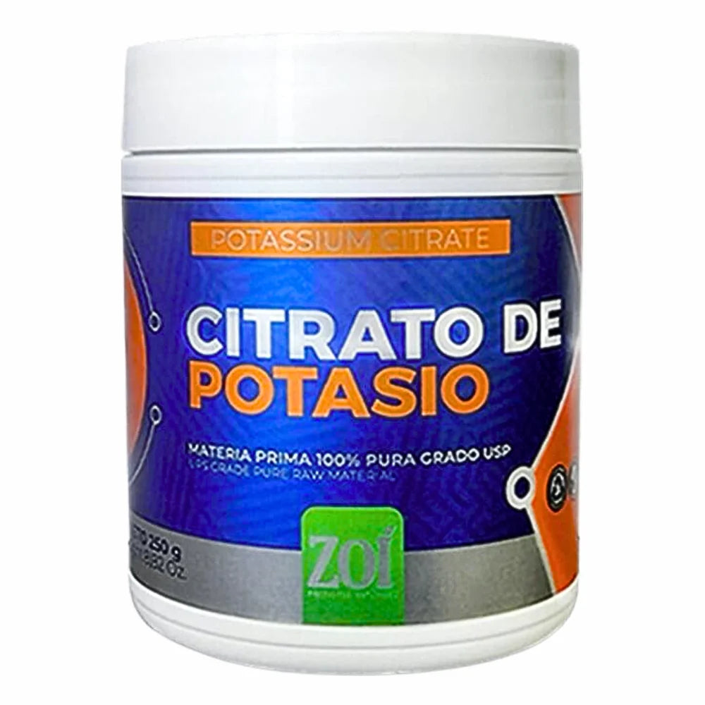 Citrato de Potasio 250 g Zoi Suplemento Mineral
