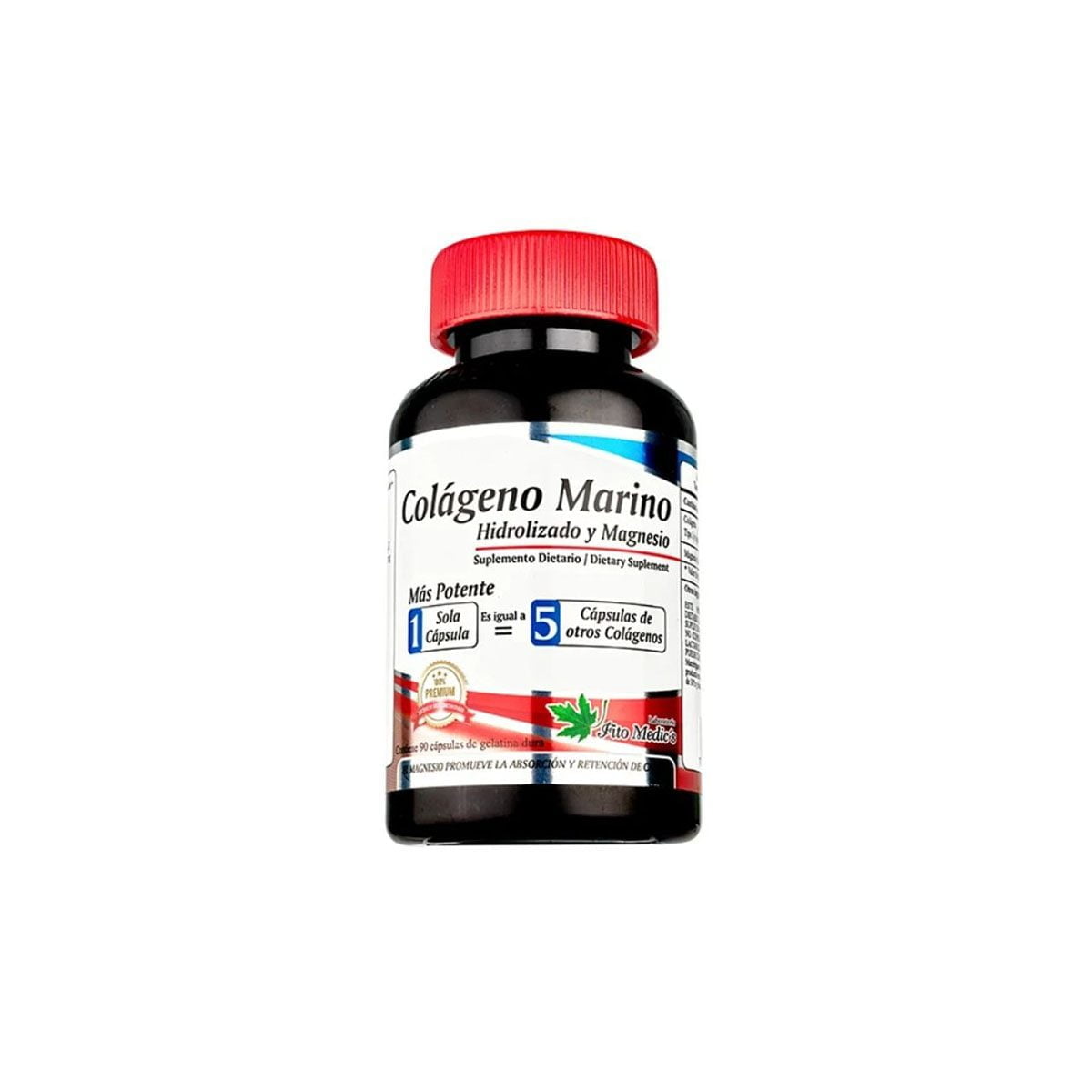 Colágeno Marino Hidrolizado con Magensio 90 Cápsulas Fito Medics