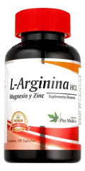 L-Arginina HCL 100 Tabletas Fito Medics – 850 mg con Magnesio y Zinc
