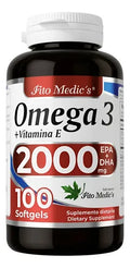 Omega 3 2000 mg 100 Cápsulas Fito Medics – EPA + DHA + Vitamina E