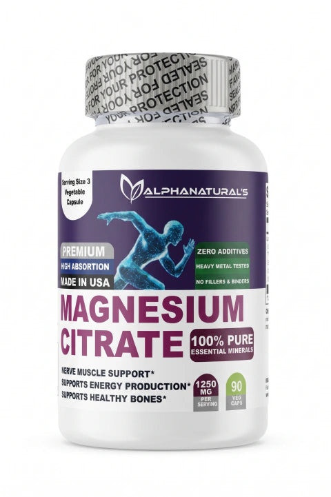 Magnesium Citrate Alphanaturals 60 Cápsulas