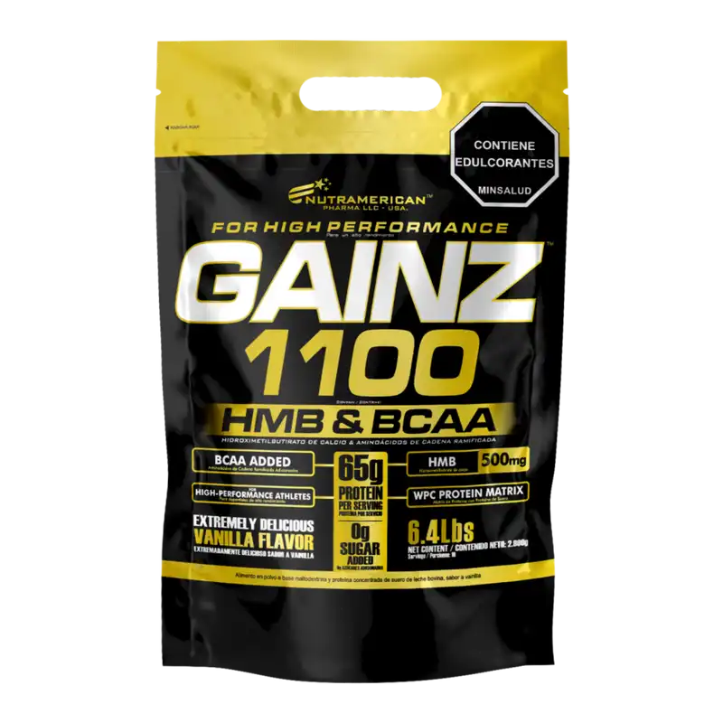 Gainz Ganador de Masa Muscular 6.4 lb Nutramerican Pharma