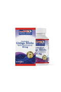 Ginkgo Biloba 80 mg Extracto de Ginkgo Biloba 60 Softgels Healthy America