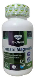 Taurato de Magnesio 60 Cápsulas Biowell – Complemento de Magnesio en Cápsulas