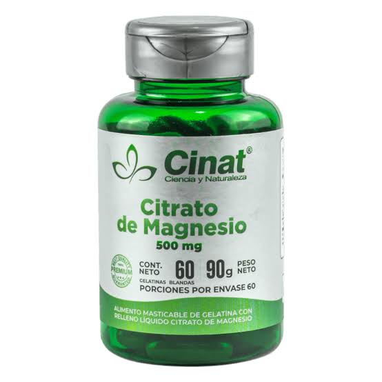 Citrato de Magnesio 60 Cápsulas Cinat – Complemento de Magnesio