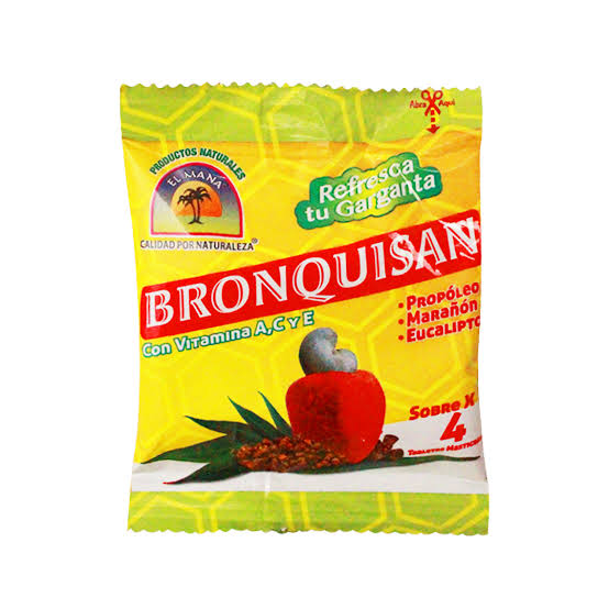 Bronquisan 4 Pastillas El Maná – Presentación Práctica para el Cuidado Respiratorio