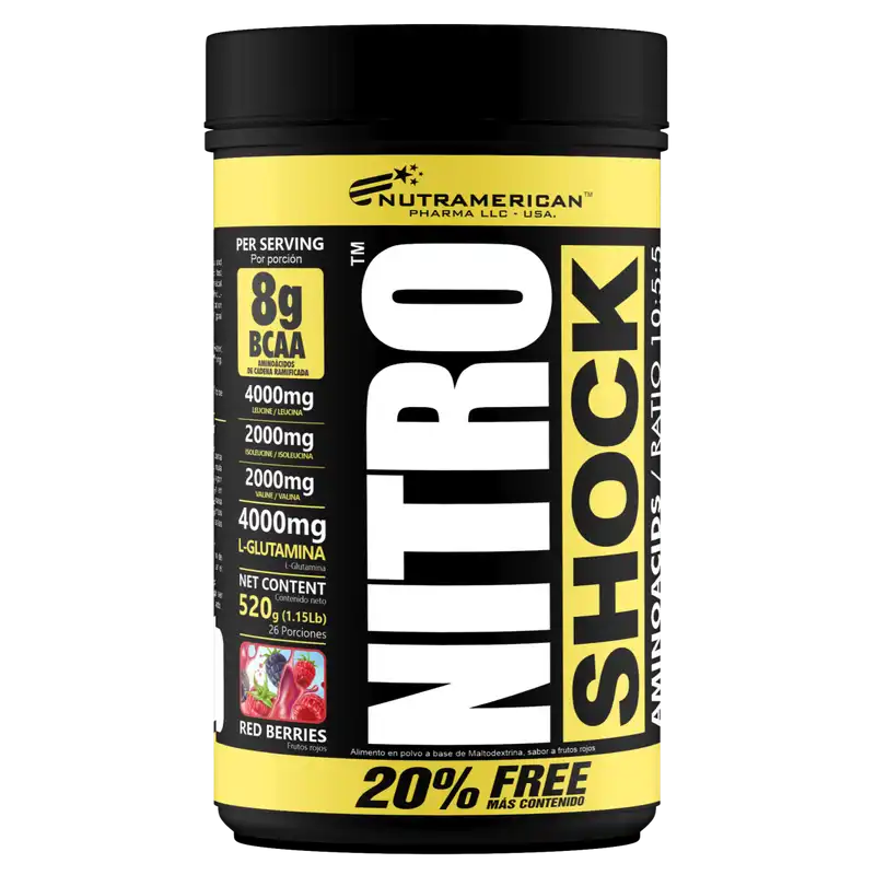 Nitro Shock 520 g Suplemento Deportivo Nutramerican Pharma
