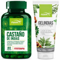 Combo Castaño de Indias Funat – 80 Cápsulas + Gelindias para Cuidado y Bienestar de las Piernas