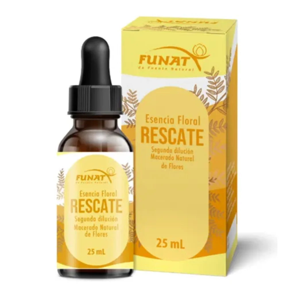 Esencia Floral Rescate 25 ml Funat – Bienestar y Calma para Momentos de Mayor Tensión