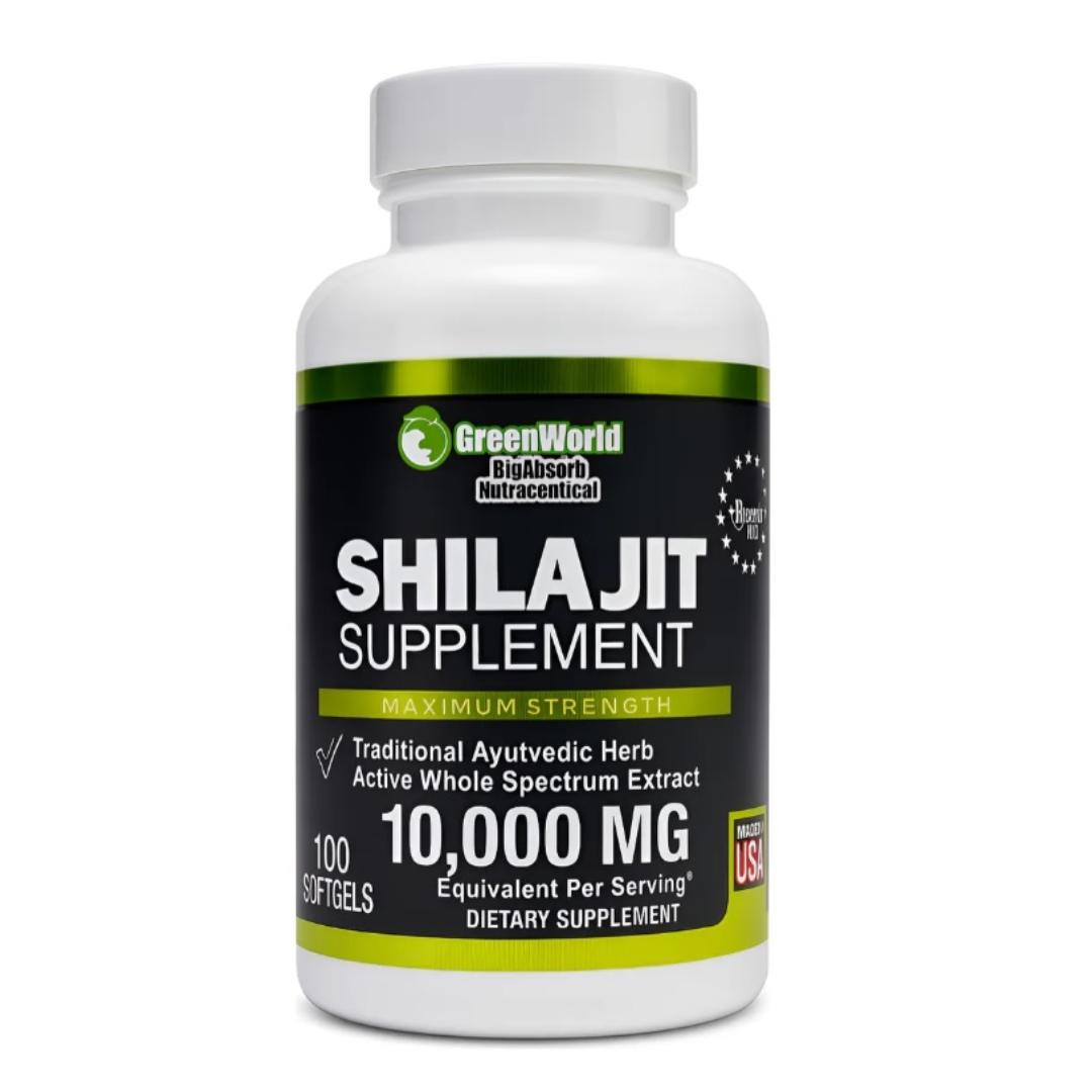 Shilajit Suplemento de Origen Natural 100 Softgels Greenworld