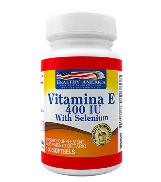 Vitamina E 400 UI 100 Softgels – Healthy America